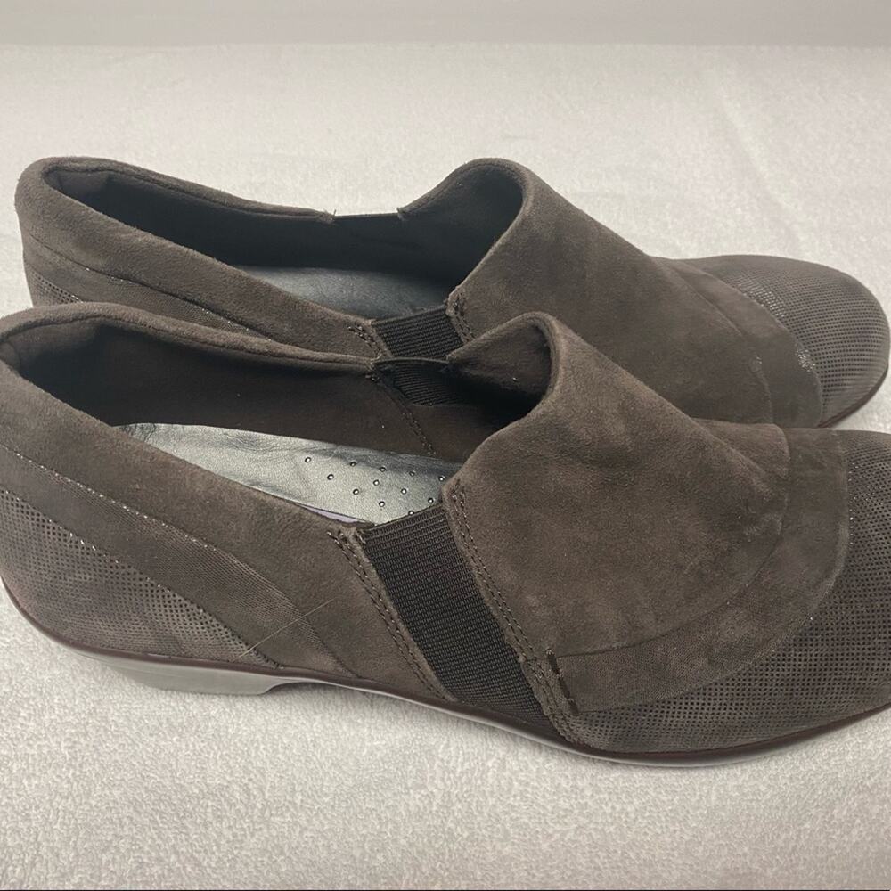 ARAVON WOMENS SUEDE CLOG SIZE 11 WORN ONCE - Picture 5 of 5